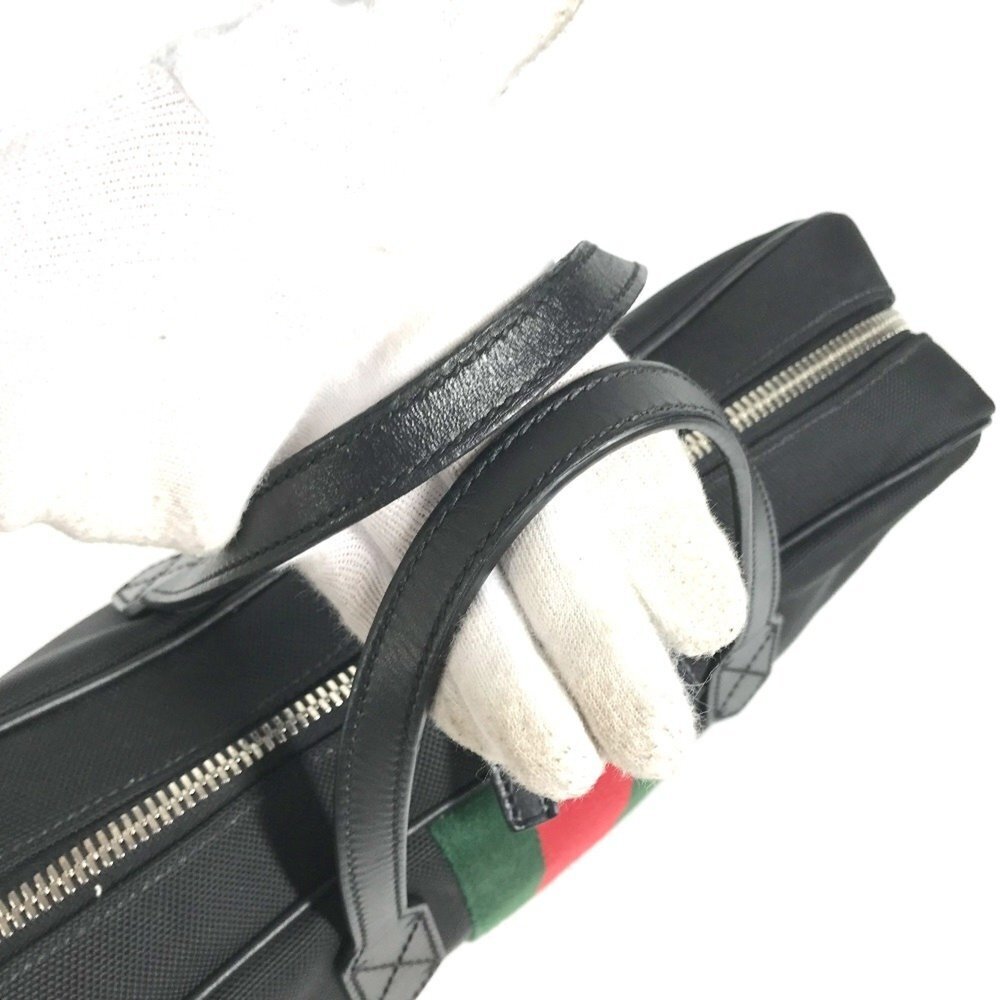 GUCCI Black Leather Shoulder Bag - Picture 9 of 14